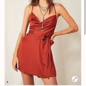 Free People Good Company Slip Dress Rust - Small